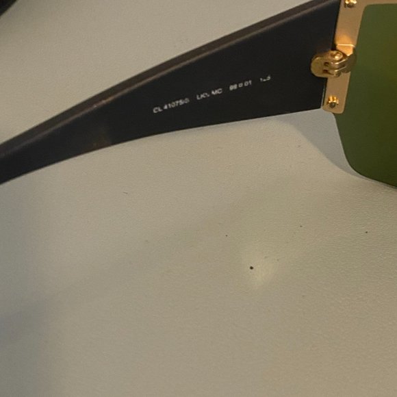 Celine Mask Sunglasses blue green modern chic - Picture 5 of 7